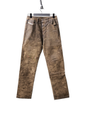 Velvet effect jeans