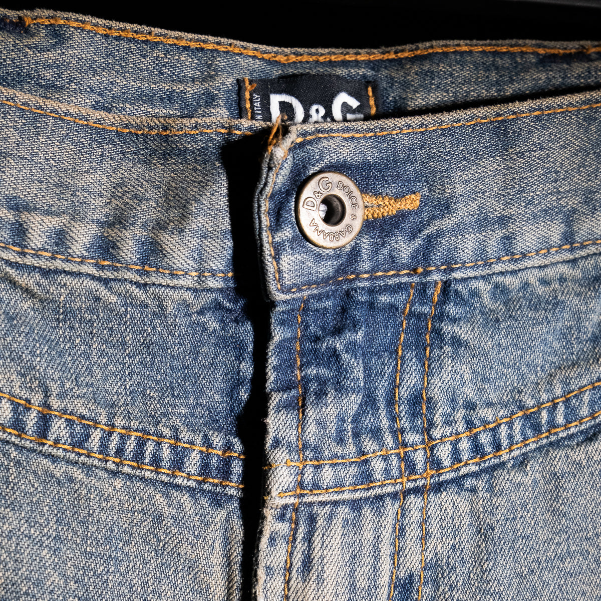 Camouflage bootcut jeans