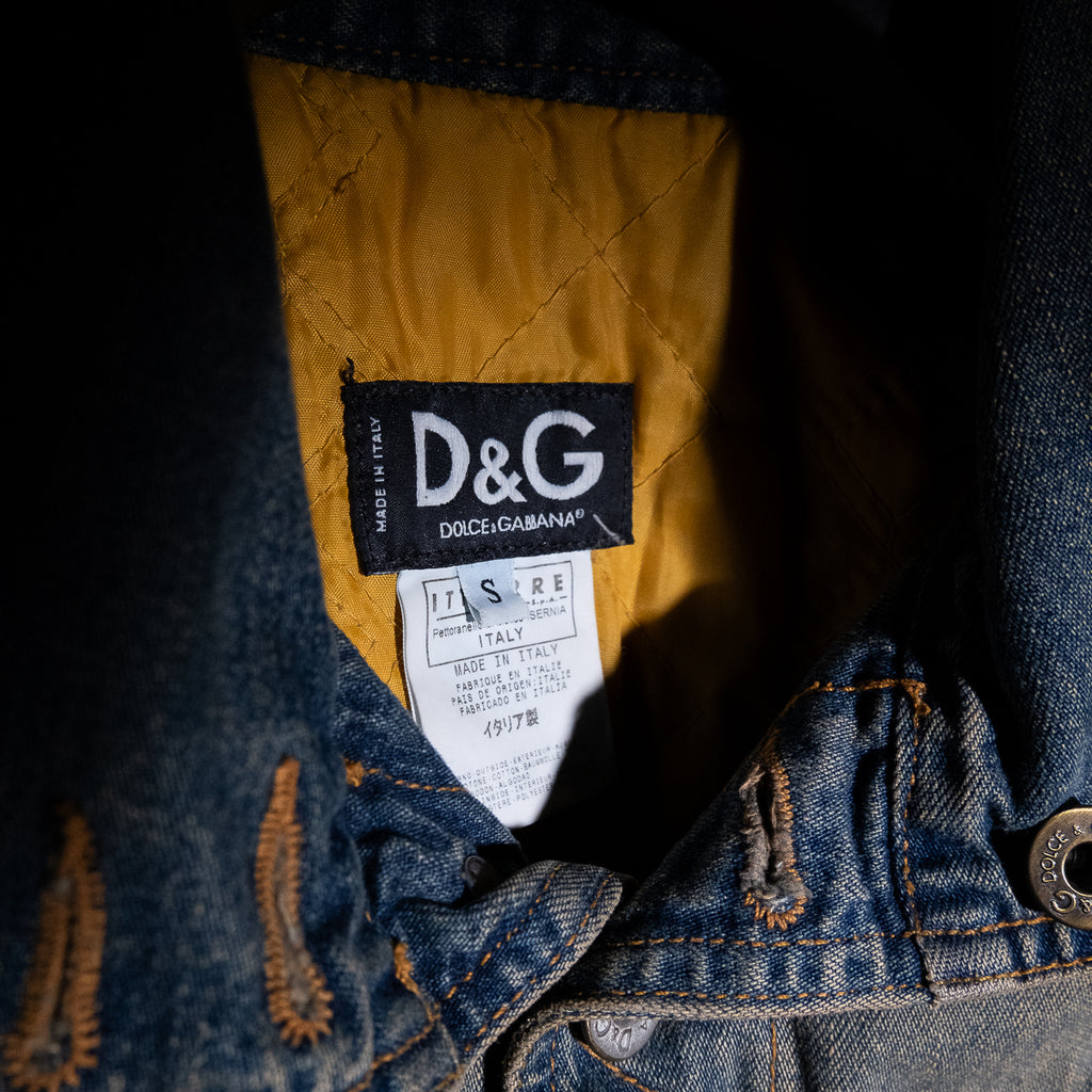 Camouflage denim jacket