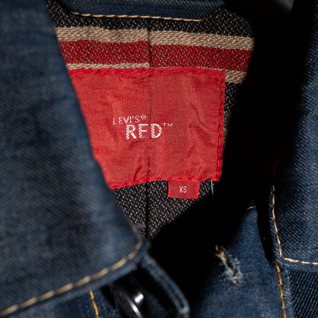 Hybrid denim leather jacket