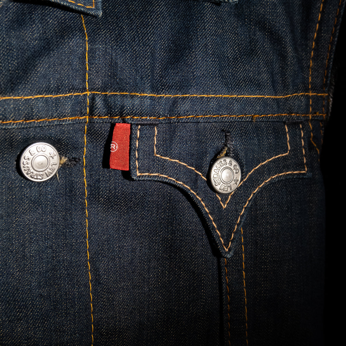 Hybrid denim leather jacket