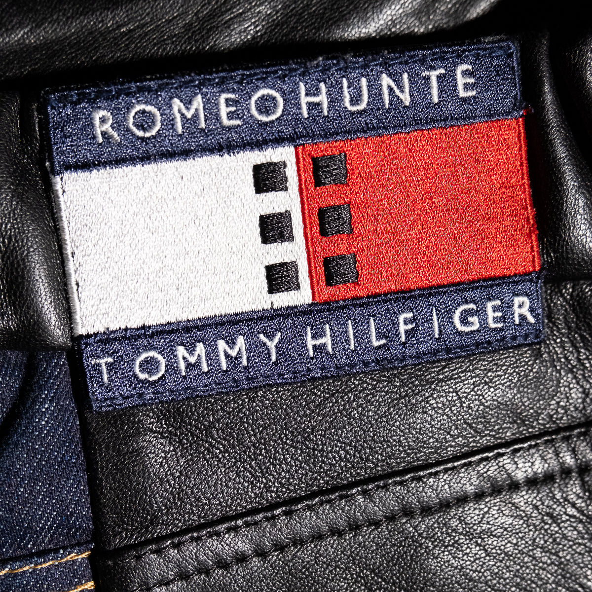 Hybrid denim leather cargo