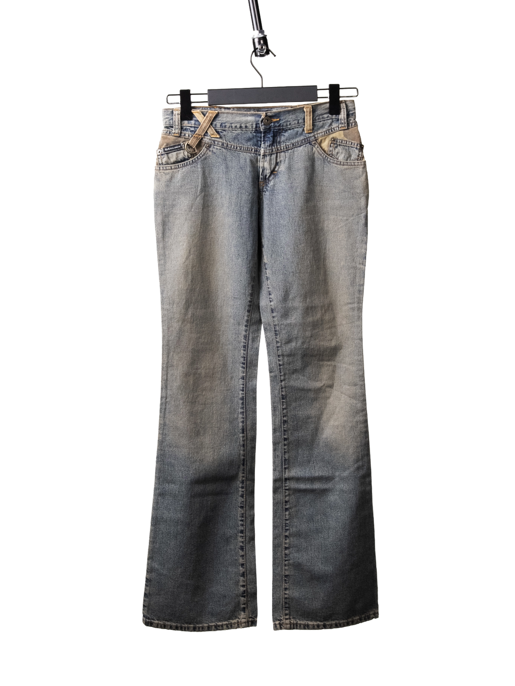 Camouflage bootcut jeans