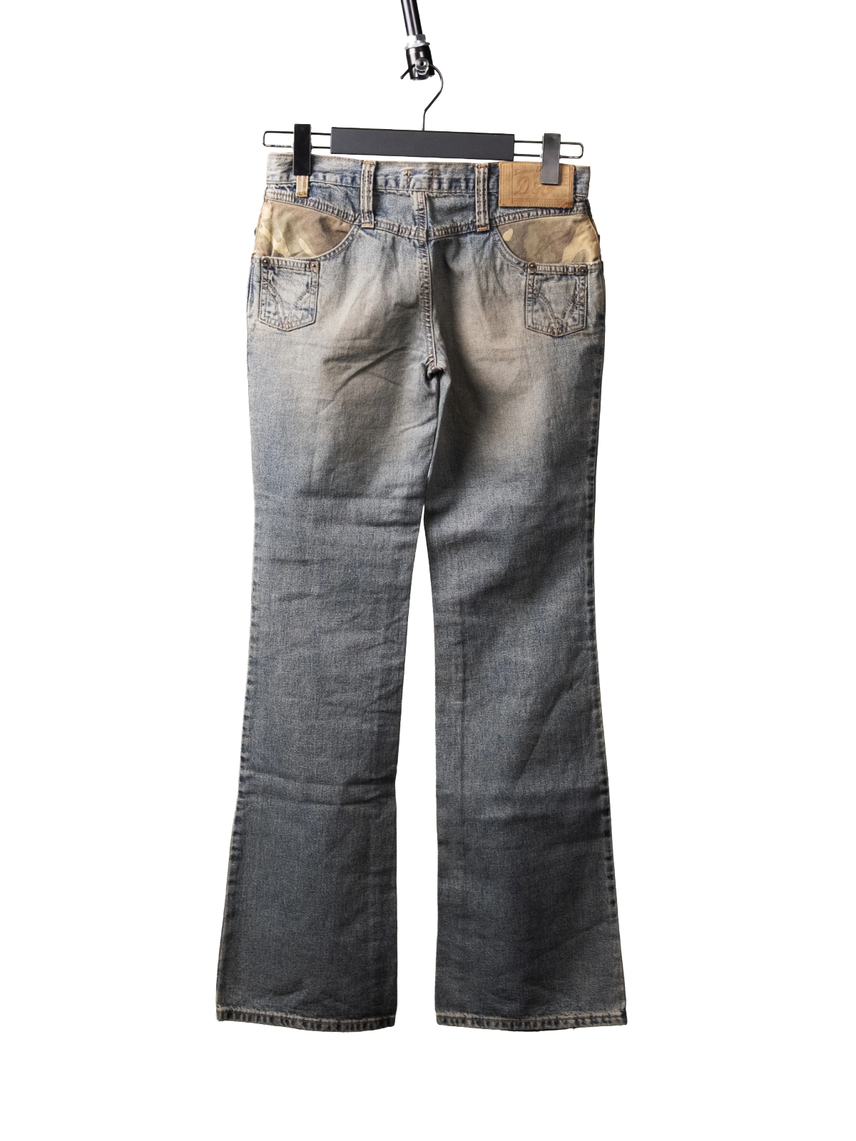 Camouflage bootcut jeans