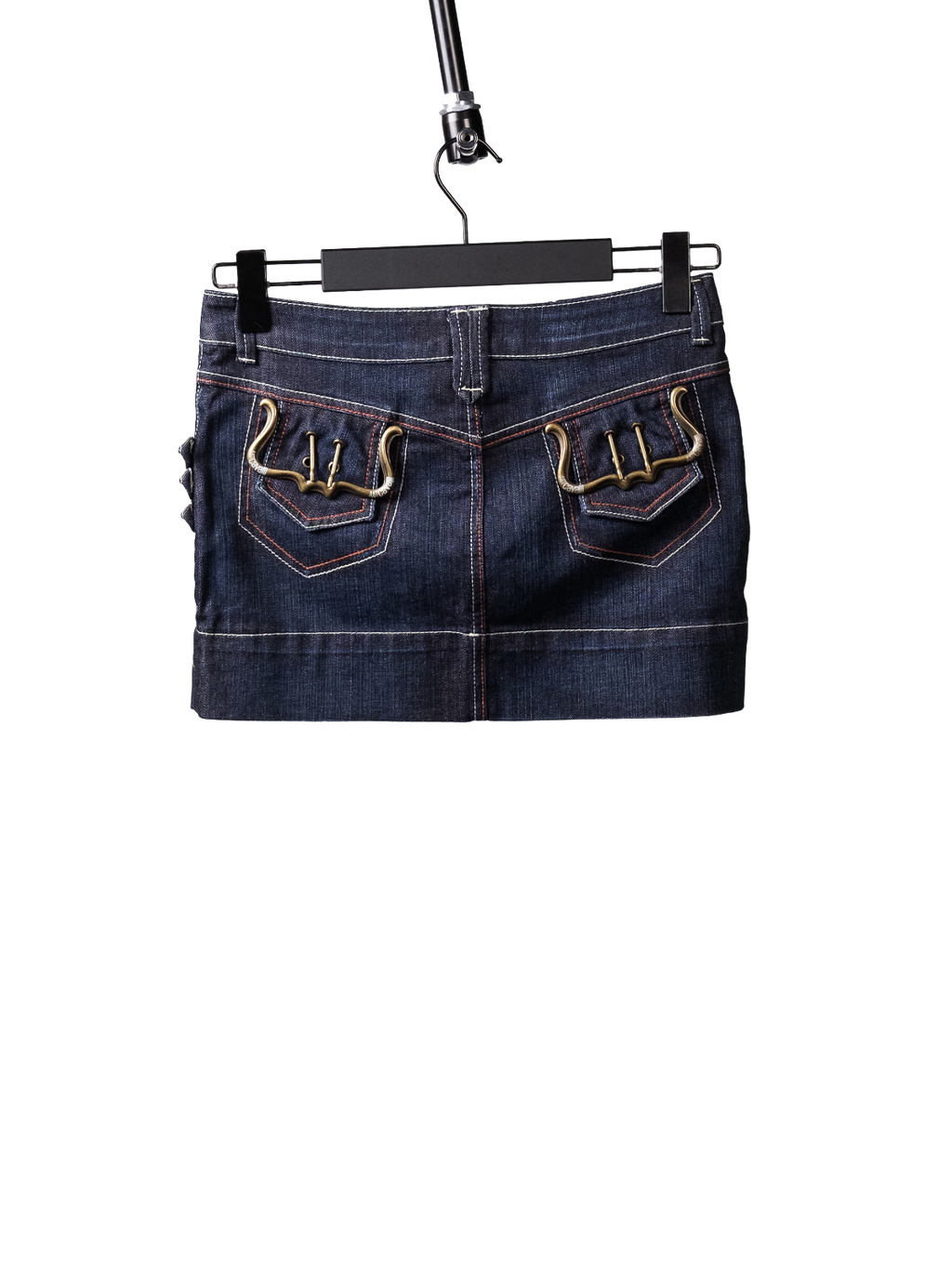 Mini denim skirt