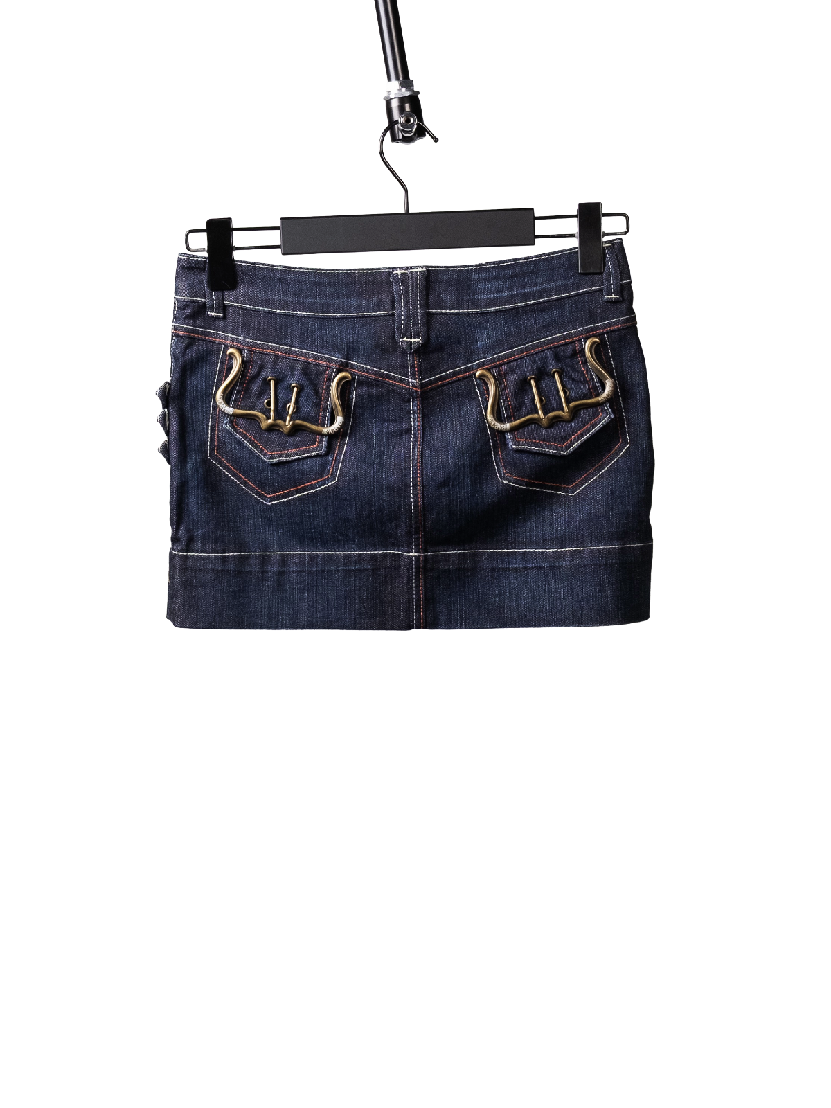 Mini denim skirt