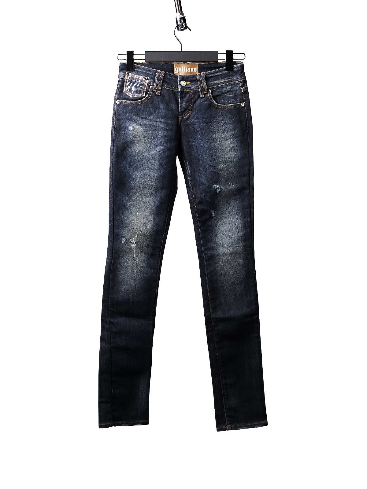 Plastic pocket jeans