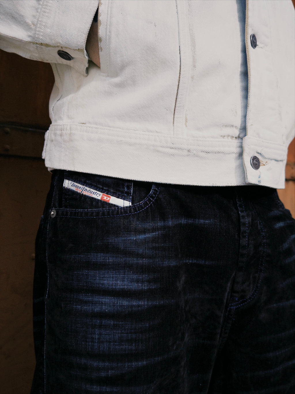 D-Sire velvet effect jeans