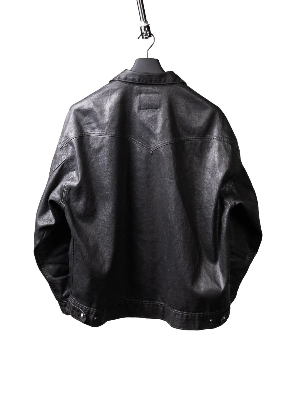Sample oiled denim jacket