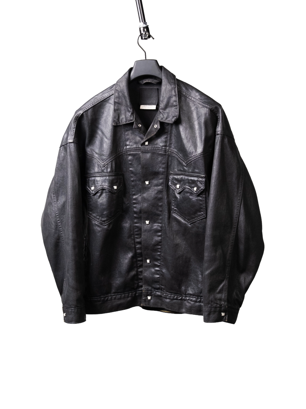 Sample oiled denim jacket
