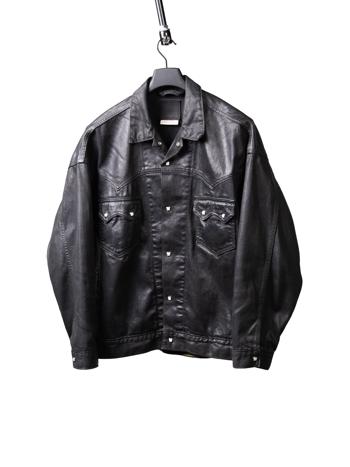 Sample oiled denim jacket