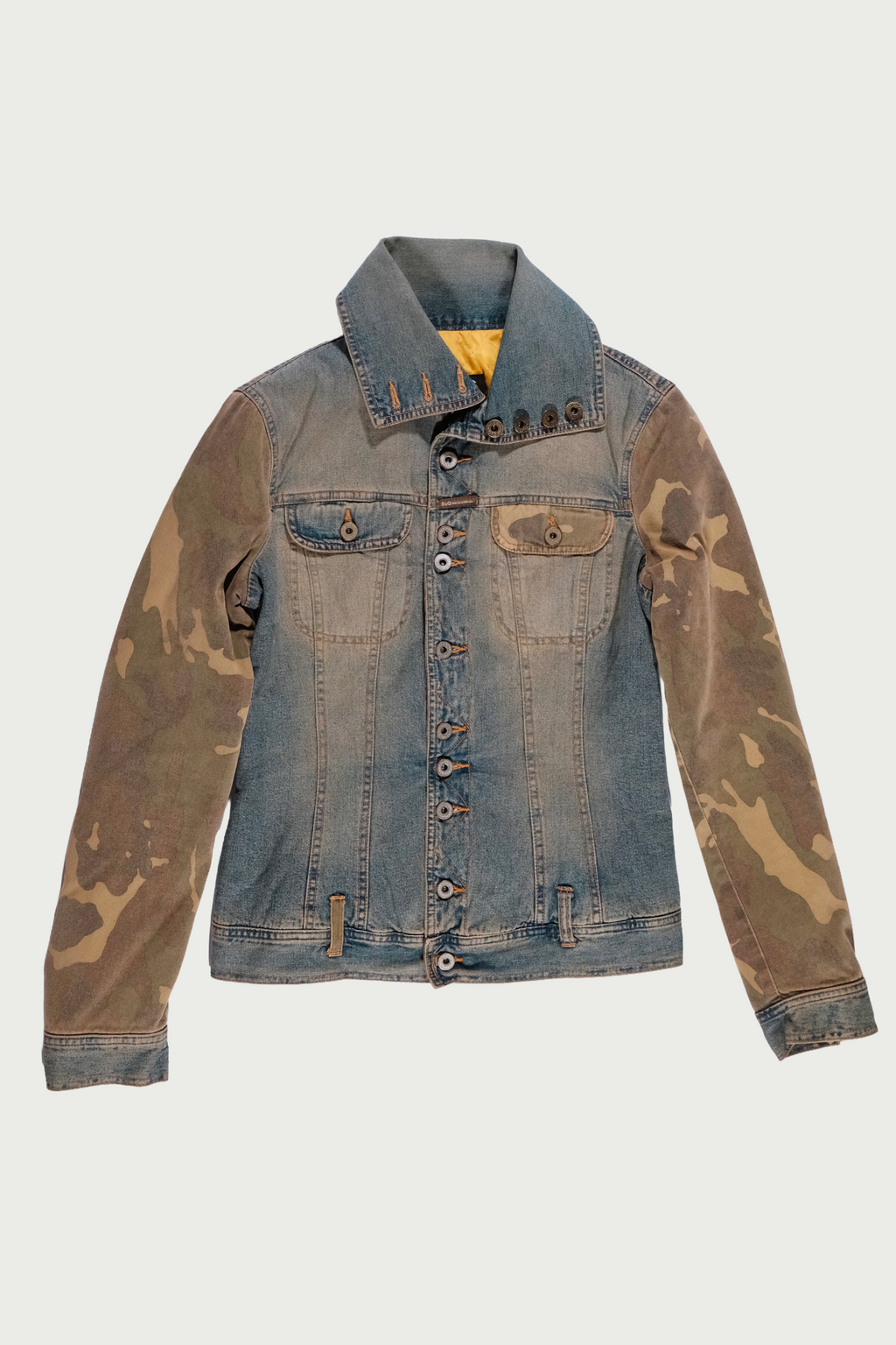 Camouflage denim jacket