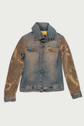 Camouflage denim jacket