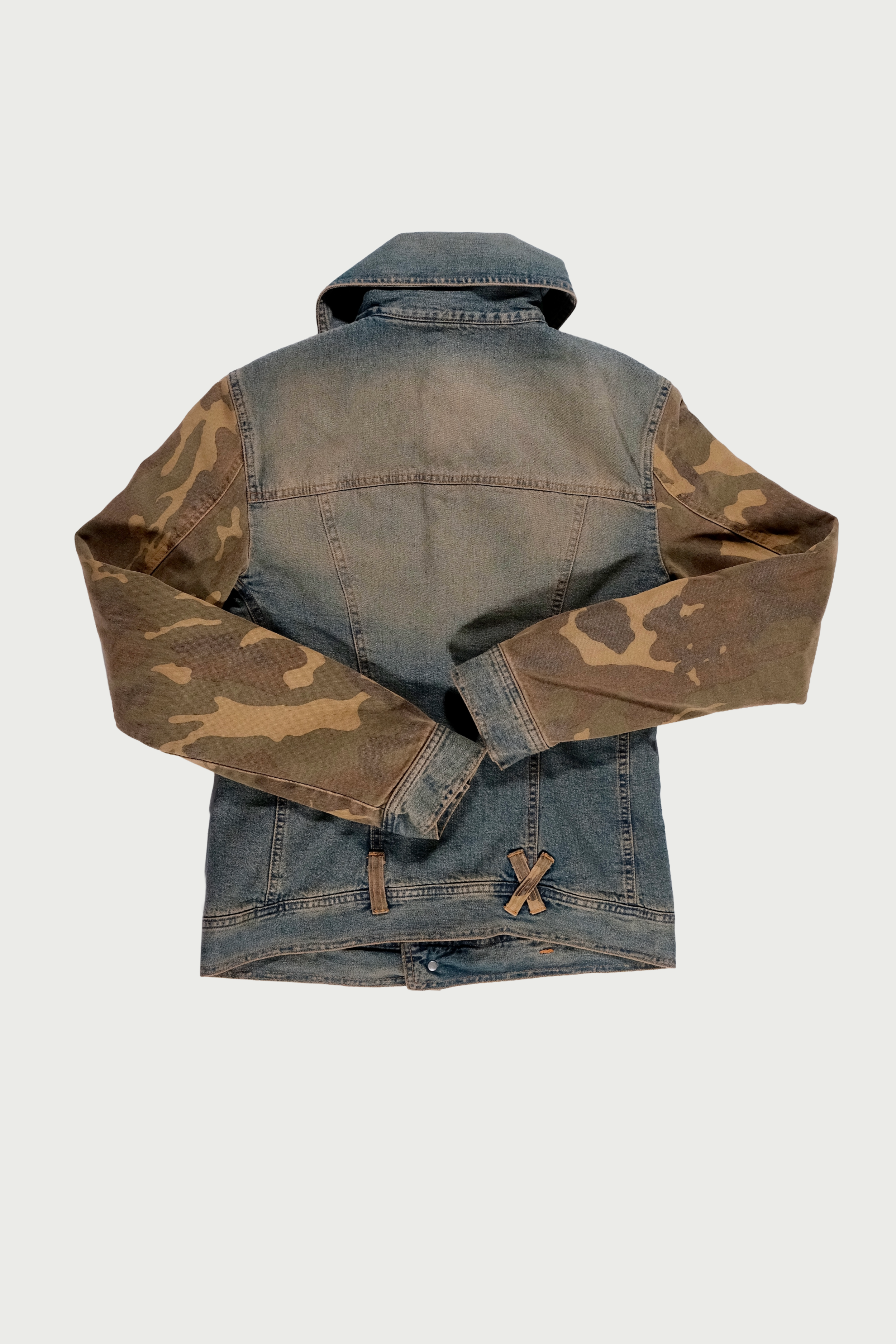 Camouflage denim jacket