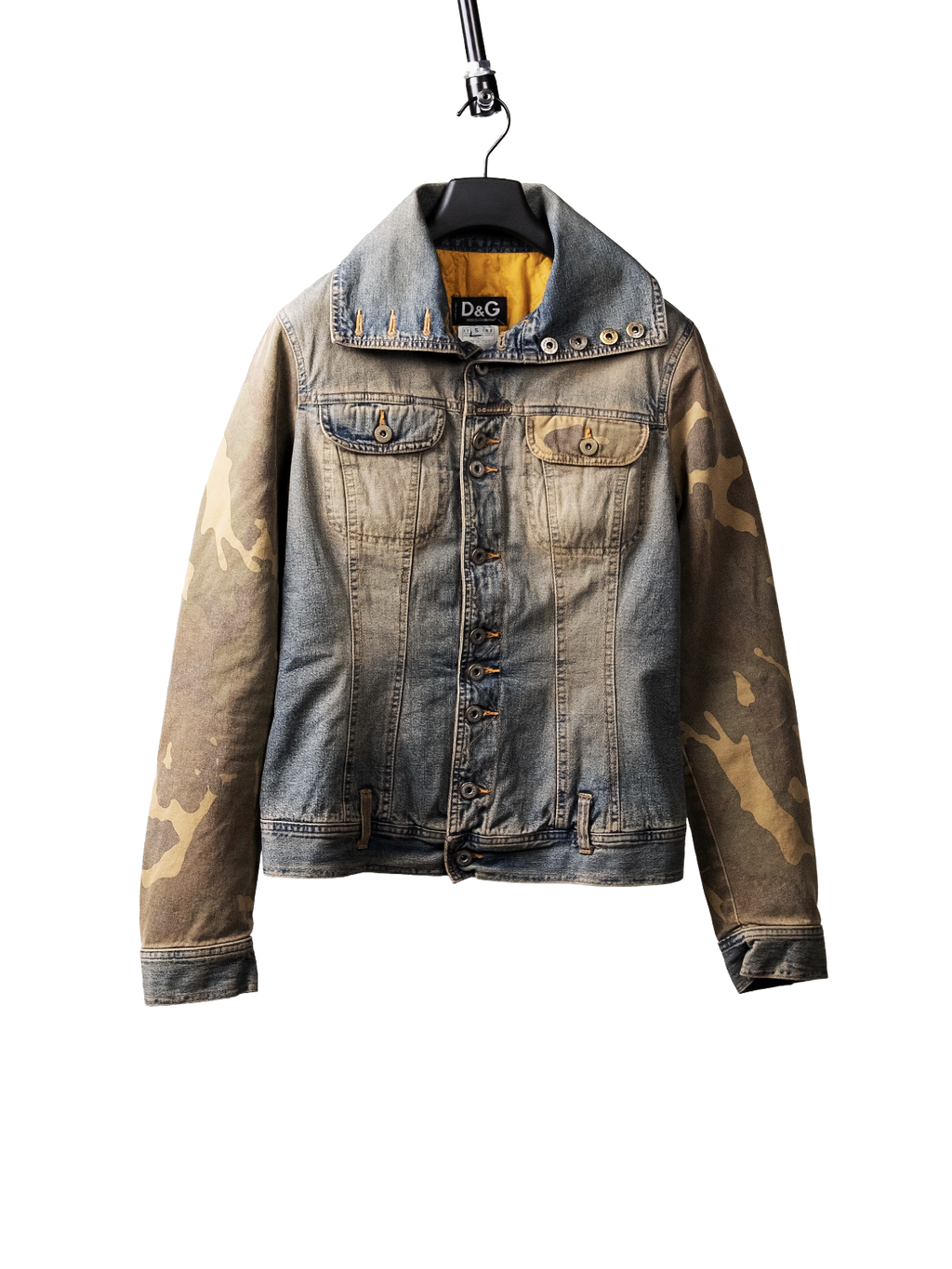 Camouflage denim jacket