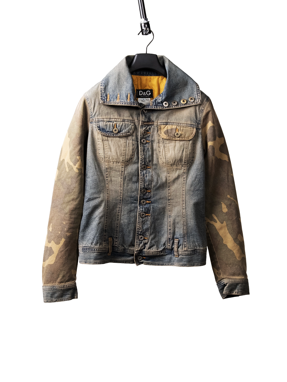 Camouflage denim jacket